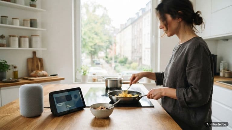 AI-illustratie bij: Amazon vernieuwt Echo-lijn met Echo Show 16 en opmerkelijke Studio-speaker